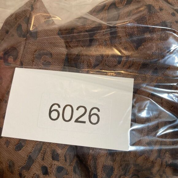 Ruby Rd. Top Womens 12 Petite Brown Floral Burnout Button Up Semi Sheer Roll Tab - Picture 2 of 14